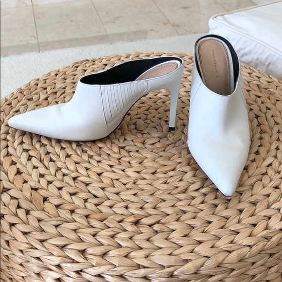 Zara Shoes - Zara white stilleto booties